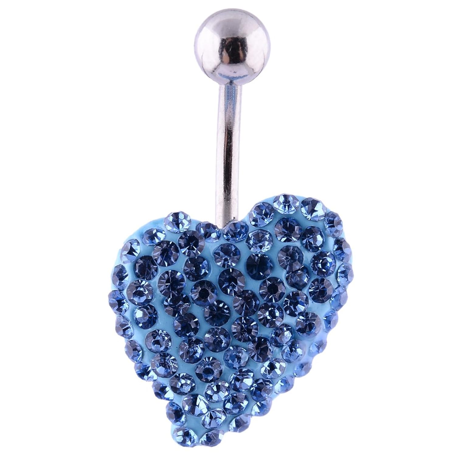 kadima 加地曼 不锈钢肚脐环精品 时尚韩版肚脐钉扣肚皮舞者美腰 桃心